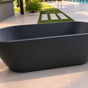 Baignoire Îlot Éclipse Noir Mat