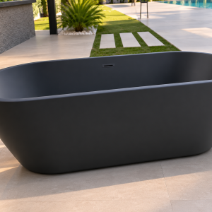 Baignoire Îlot Éclipse Noir Mat