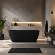 Baignoire Îlot Éclipse Noir Mat